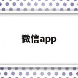 微信app(微信app官方下载)