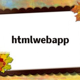 关于htmlwebapp的信息