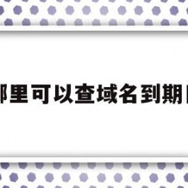 哪里可以查域名到期日的简单介绍