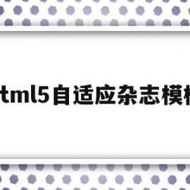 包含html5自适应杂志模板的词条