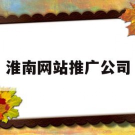 淮南网站推广公司(淮南网站推广公司招聘)