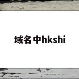 域名中hkshi(域名中子域名用什么隔开)