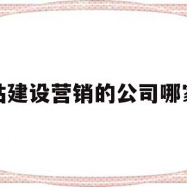 关于网站建设营销的公司哪家好的信息