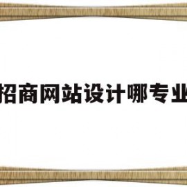 招商网站设计哪专业(招商网站设计哪专业可以做)