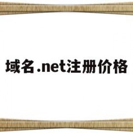 域名.net注册价格(注册域名费用一般多少钱)