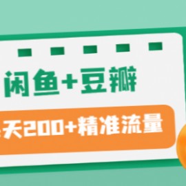 闲鱼+豆瓣：精准引流全系列课程，每天引流200+精准粉