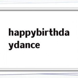 happybirthdaydance(happybirthday花体字可复制)