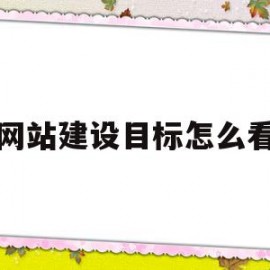 网站建设目标怎么看(淘宝的网站建设的目标)