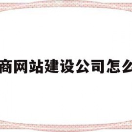 电商网站建设公司怎么样(电商网站建设公司怎么样啊)