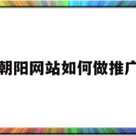 朝阳网站如何做推广(朝阳专业搜索引擎优化)