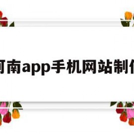 河南app手机网站制作的简单介绍