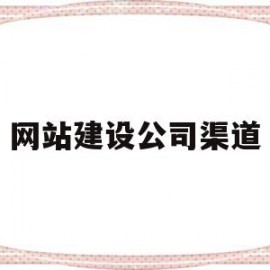 网站建设公司渠道(专业的网站建设公司具备哪些条件)