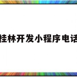 桂林开发小程序电话(桂林开发小程序电话客服)