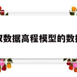 获取数据高程模型的数据点(获取数据高程模型的数据点是什么)