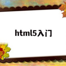 html5入门(html5 从入门到精通)