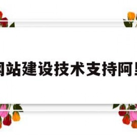 网站建设技术支持阿里(阿里云网站建设怎么样)