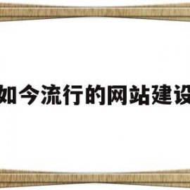 如今流行的网站建设(目前比较流行的网站的题材分类)