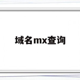 域名mx查询(域名查询2021)