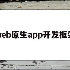 web原生app开发框架(webapp和原生app的区别)