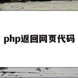 php返回网页代码(php返回网页代码是什么)