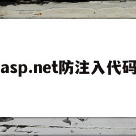 asp.net防注入代码(aspnet core 注入)