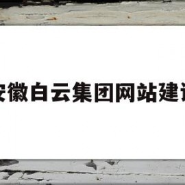 安徽白云集团网站建设(安徽白云集团有限公司董事长)