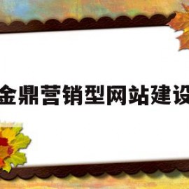 金鼎营销型网站建设(金鼎集团做销售怎么样)