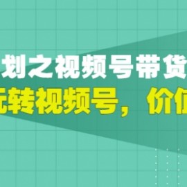 胡子·淘金计划之视频号带货实战营，带你玩转视频号，价值399