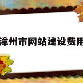 漳州市网站建设费用(泰州网站建设费用)