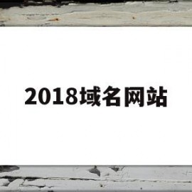 关于2018域名网站的信息