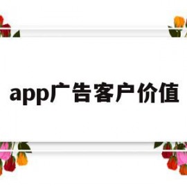 app广告客户价值(app广告客户价值是什么)