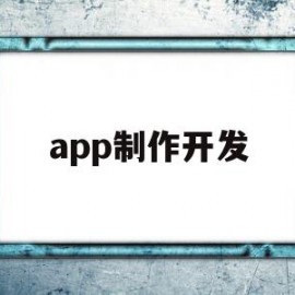 app制作开发(app制作开发团队)