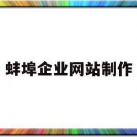 蚌埠企业网站制作(蚌埠做网站的公司)