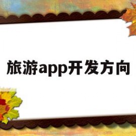 旅游app开发方向(开发旅游类app的目的和意义)