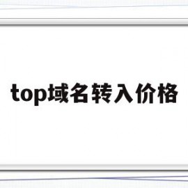 top域名转入价格(top的域名值得买吗)