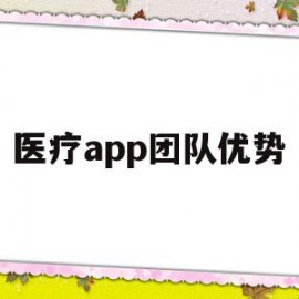 医疗app团队优势(医疗app的竞争分析)