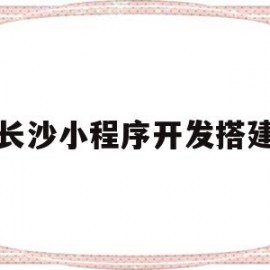 长沙小程序开发搭建(小程序平台搭建)