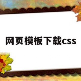 网页模板下载css(网页制作css文件怎么写)