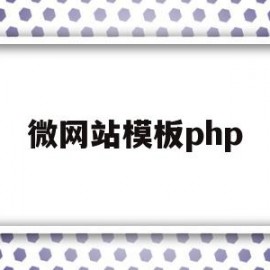 微网站模板php(php免费网站模板)