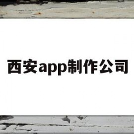 西安app制作公司(西安app软件开发)