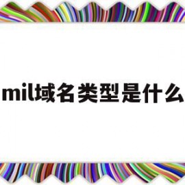 mil域名类型是什么(域名代码mil表示什么意思)