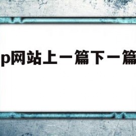 asp网站上一篇下一篇代码(wordpress上一篇下一篇自定义样式)