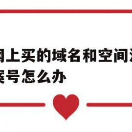 在网上买的域名和空间没有备案号怎么办的简单介绍