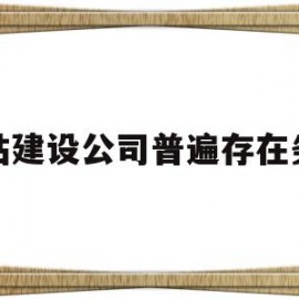 网站建设公司普遍存在劣势(网站建设公司普遍存在劣势的原因)