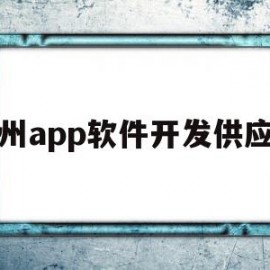 杭州app软件开发供应商(杭州app程序开发)