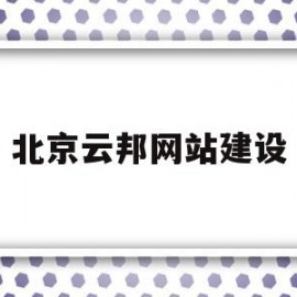 北京云邦网站建设(隆道云采购平台注册)