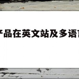 该产品在英文站及多语言网站(英文站的所有产品也会被系统自助翻译)