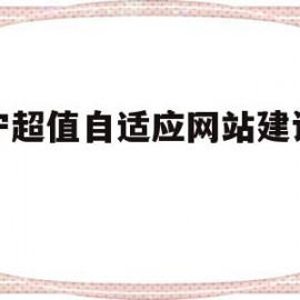 关于海宁超值自适应网站建设品牌的信息