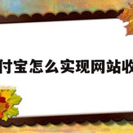 支付宝怎么实现网站收钱(支付宝怎么开通网站支付)