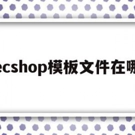 ecshop模板文件在哪(ecshopecoring)